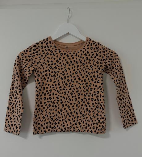 Dvojbalenie tričiek s dlhým rukávom 122/128, h&m,128