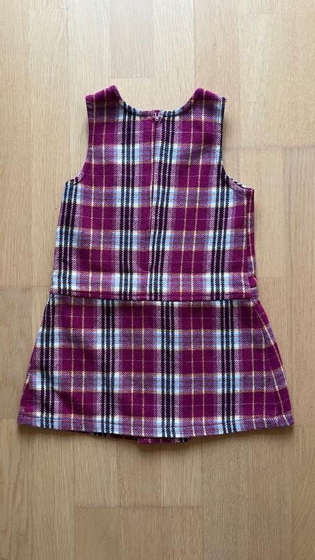 Dievčenské prechodné kárované šatočky, benetton,110
