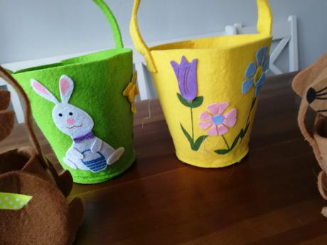 Veľkonocna dekorácia kosik, 