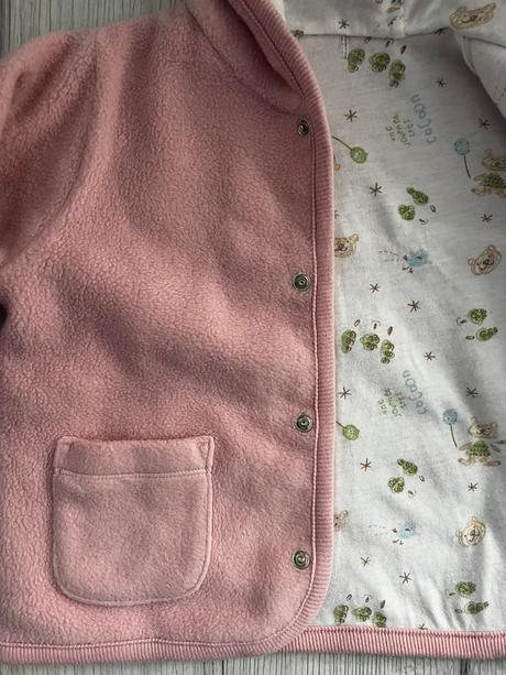 Ružová flísová mikina, 86