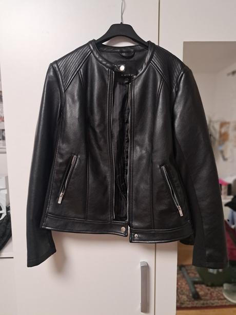 Koženková bunda, amisu,42