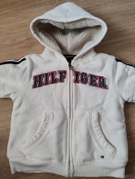 Tommy hilfiger zateplená mikinová bunda, tommy hilfiger,104