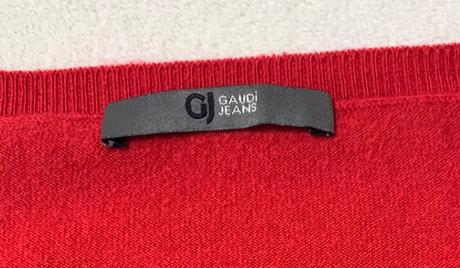 Červený svetrík zn. gaudi jeans, gaudi,m