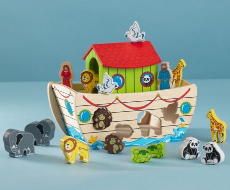 Kidkraft triedenie tvarov noemova archa,