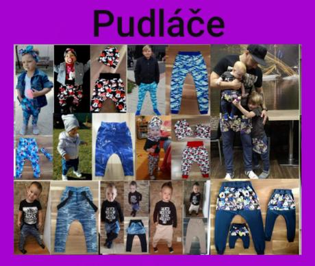 Pudlače  alebo tepláčky s vreckami, 62 - 152