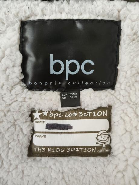 Zimna vetrovka, bonprix,134