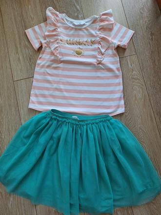 Tricko+sukna, h&m,134