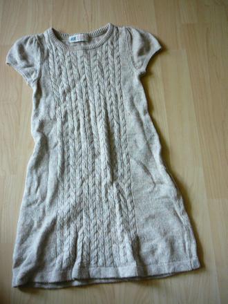 Dievcenske pletene saty, h&m,110