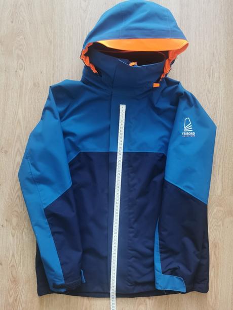 Detská nepremokavá vetruvzdorná bunda, tribord,164