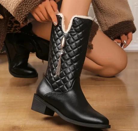 Čižmy s kožušinou-vypredaj skladu, 38