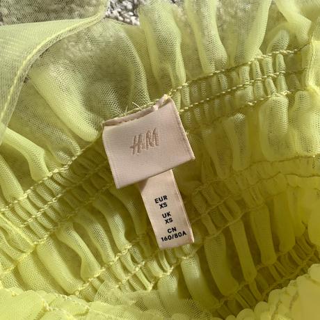 H&m crop top s riasením a zaväzovacími ramienkami, h&m,xs