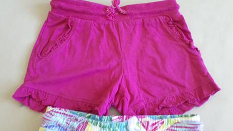 Ff dievčenské šortky, 2 kusy-3-4 roky-ako nové, f&f,104