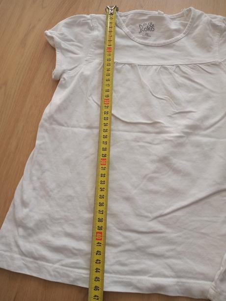 Biele tričká pre dievčatko, f&f,116