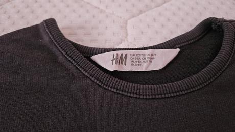 Tričko dlhý rukáv zajko h&m veľ 122/128, h&m,122