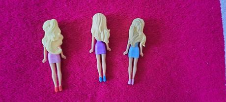 Bábika, iba ruzova,ostatne predane - výška 8,5 cm,,