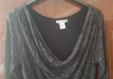 Zaujimavy top / tricko - padavy vystrih, h&m,s
