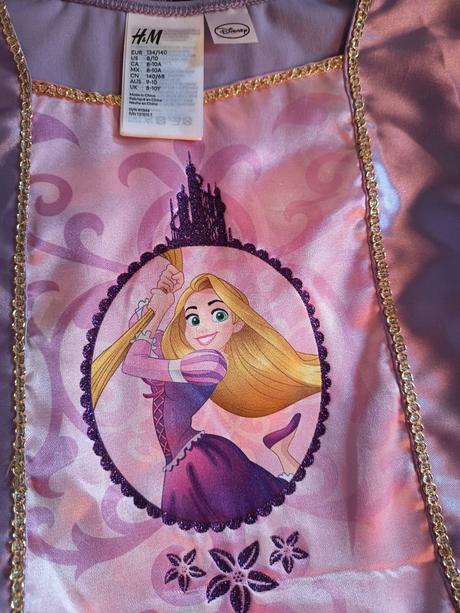 Zlatovláska kostým na karneval hm 134/140, 