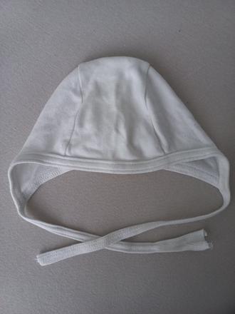 Čiapka novorodenec biela, tinko,62