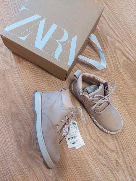 Kozene cizmy na zips zara 28 leather, zara,28