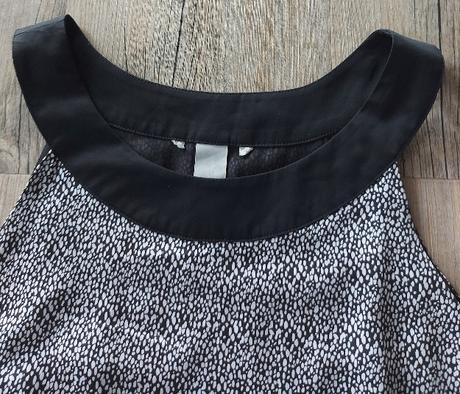 Čierno biele letné šaty, h&m,38
