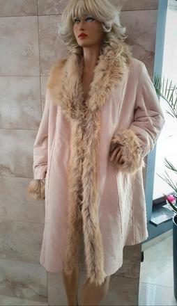 Kožuch, zimný kabát veľkosť xl, 44, rose,xl