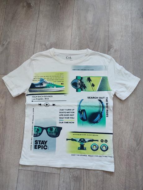 Tričko skate, c&a,122