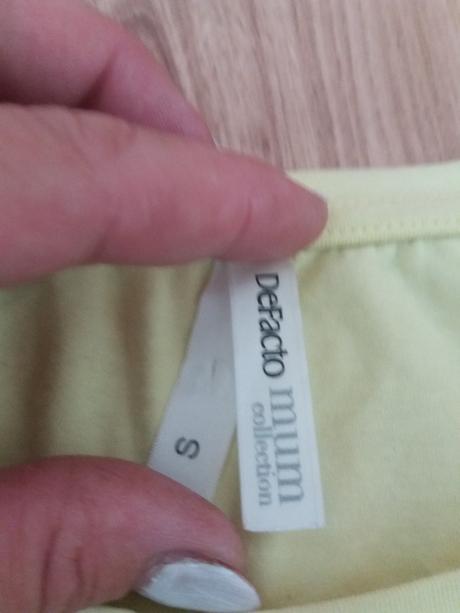 Tehotenské tričko defacto mum, s