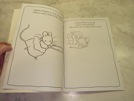 Peter rabbit - favourite foods colour and doodle, 