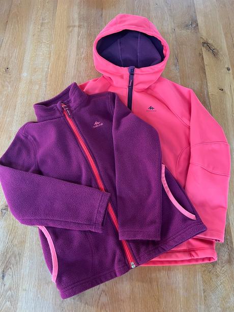 Bunda soft. + mikina, quechua,122