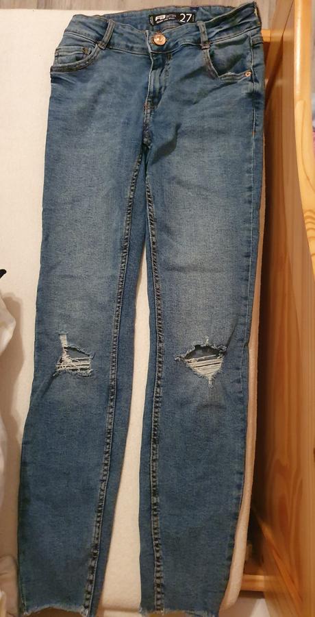 Roztrhane dzinsy, fishbone,xs