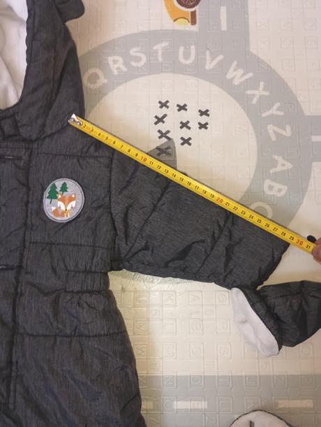 Zimný tmavosedy overal v.74, baby club,74