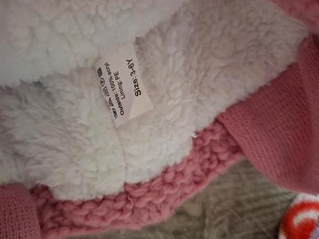 Dievčenská zimná súprava zateplená čiapka a šál, 104