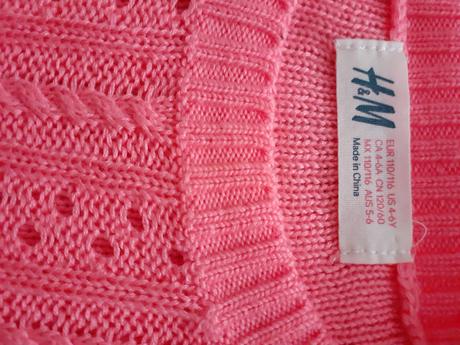 Oranzovy dievcensky pulover, h&m,116