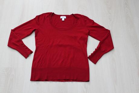 Vinovo cerveny svetrik - m, m