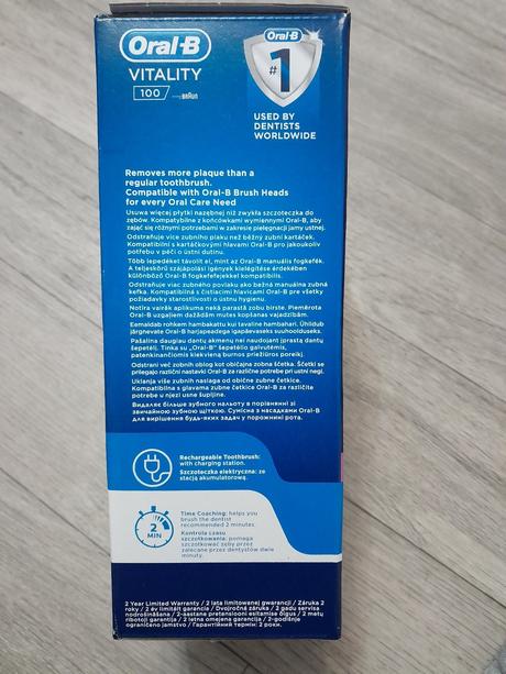 Elektrická zubná kefka oral-b vitality 100 sensi, 
