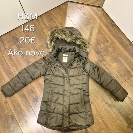 Zimná bunda, h&m,146