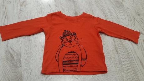 Pestré tričko s dlhým rukávom , 74