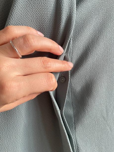 Šalviové oversize košeľové šaty cos, xs, cos,xs