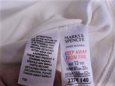 Bavlnené romantické tričko, marks & spencer,s