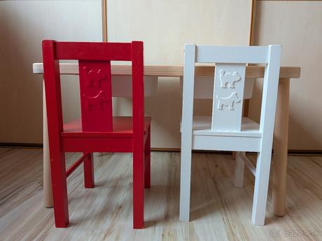 Stolik a stolicky ikea,