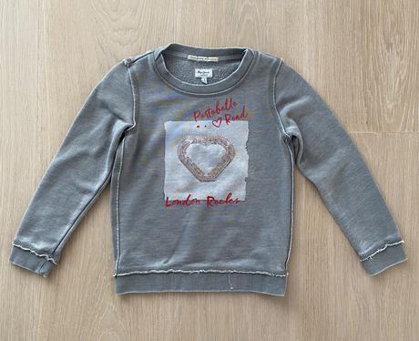 Sivá mikina, pepe jeans,116
