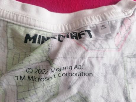 Pyžamo letné minecraft, c&a,140