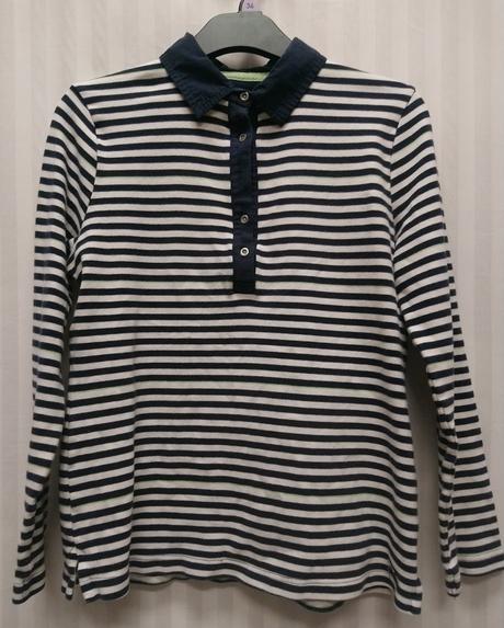 Dámsky pásikavý elastický top, dash, l