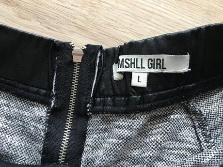 Čiernobiela mini sukňa, gate,l