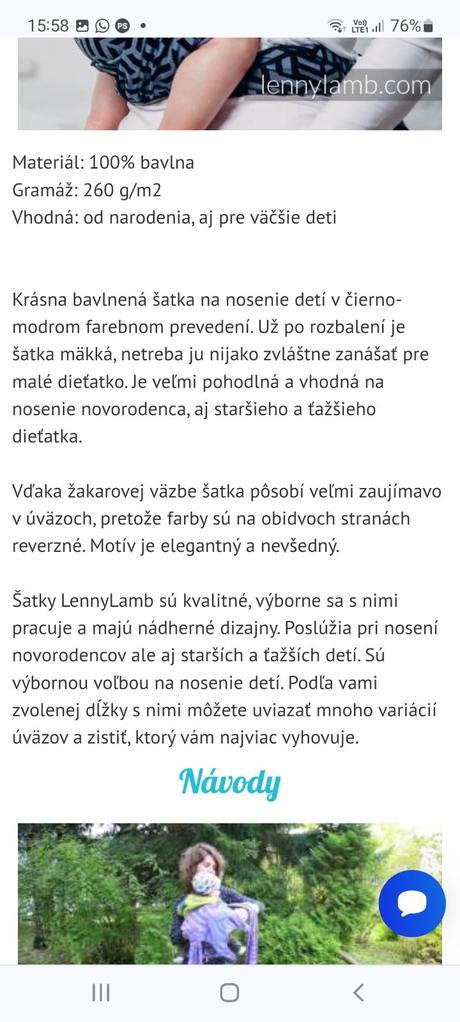 Satka na nosenie vel. 5 lennylamb, lennylamb