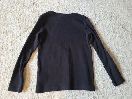 Tričko čierne vrubkovane, lindex,128