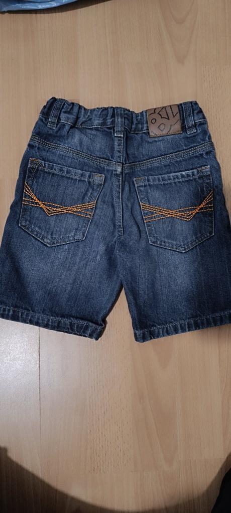 Riflové kraťasy, denim,104