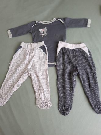 Súprava body a 2 polodupačky, koala baby,80