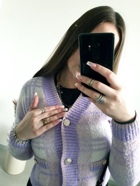 Fialový svetrík s, orsay,s