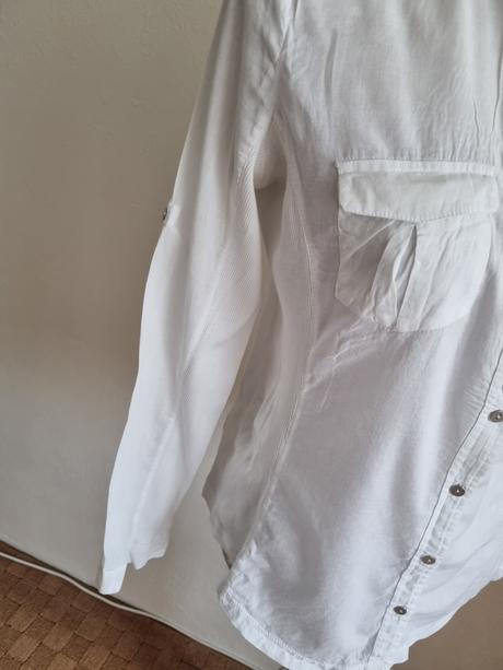 Biela elast.bluzka mango 38, mango,38